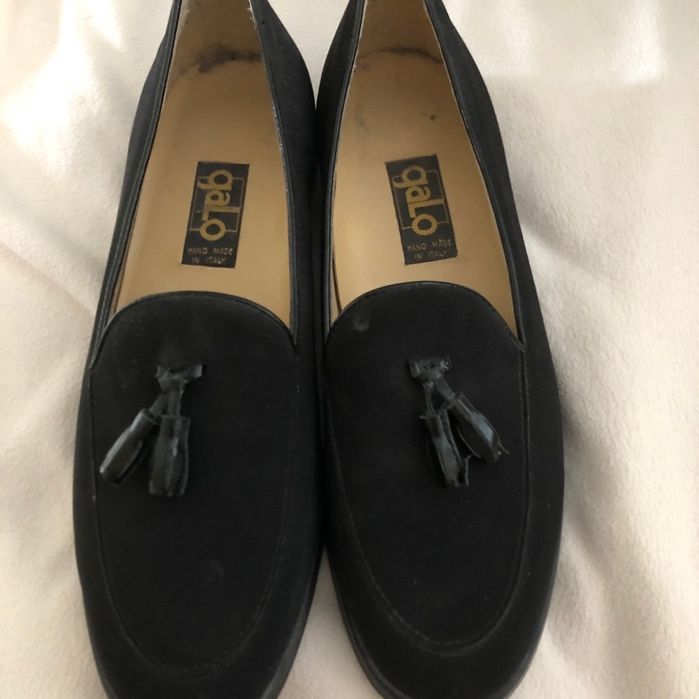 Vintage Black Loafers (Made in Italy)